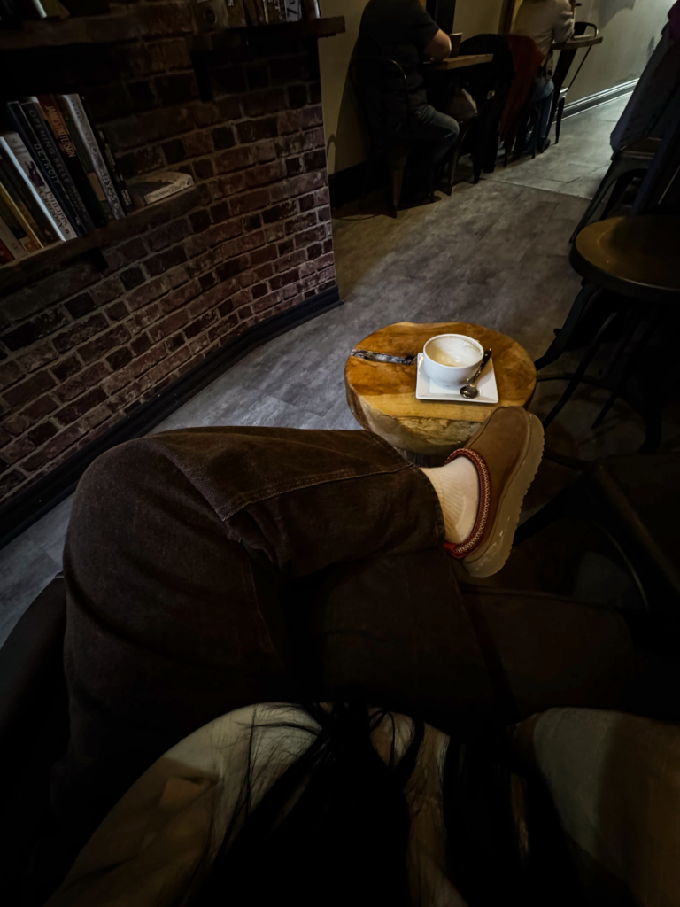 Hailea Sitting in a cafe 